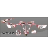 Grafica SPLATTER White - Enduro 50 RR 2012-2018