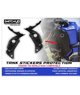 FRONT TANK STICKERS COVER - COMPATIBLE WITH TENERE WORLD RAID
