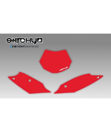 RED PLATES - SX F 250 350 450 2011 2012